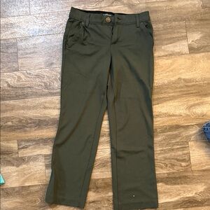 One5One Dark Green Womens Casual Pants